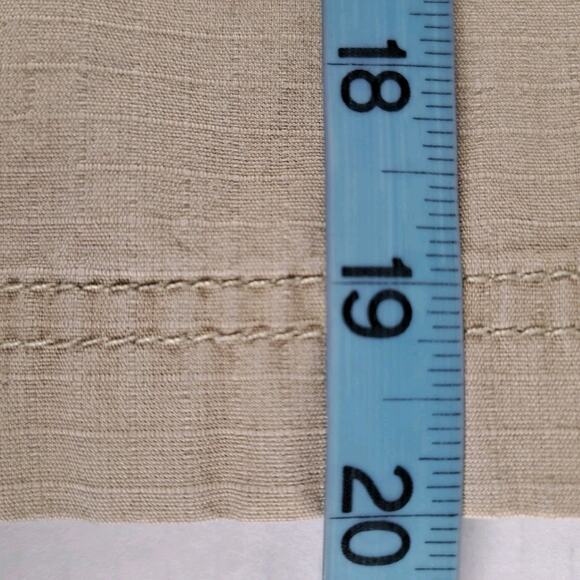 Gander Mountain Capri Cargo Pants Womens 12 Beige 100% Cotton Ripstop Wide Leg - Picture 13 of 15